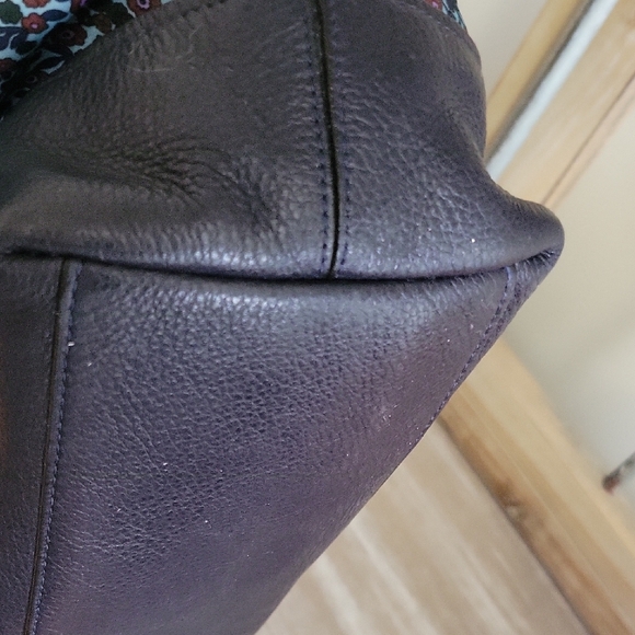 Coach Ranch Floral Navy  Flo Tote Bag - Picture 9 of 11